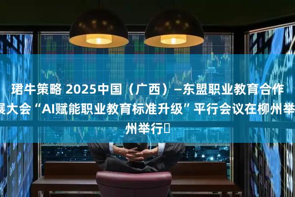 珺牛策略 2025中国（广西）—东盟职业教育合作发展大会“AI赋能职业教育标准升级”平行会议在柳州举行​