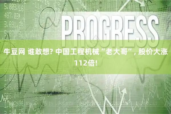 牛豆网 谁敢想? 中国工程机械“老大哥”, 股价大涨112倍!