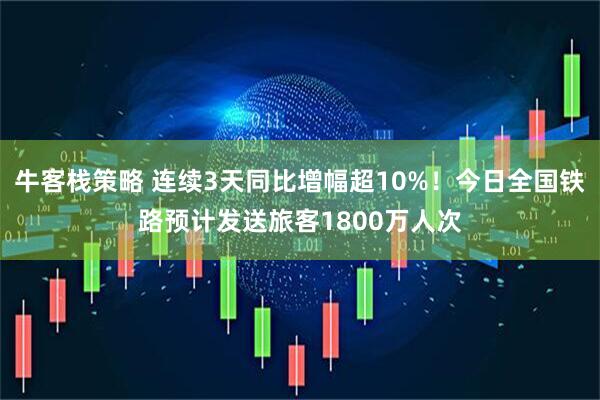 牛客栈策略 连续3天同比增幅超10%！今日全国铁路预计发送旅客1800万人次